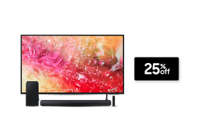 75'' Crystal UHD 4K DU7000 + Soundbar HW-Q605CZBE