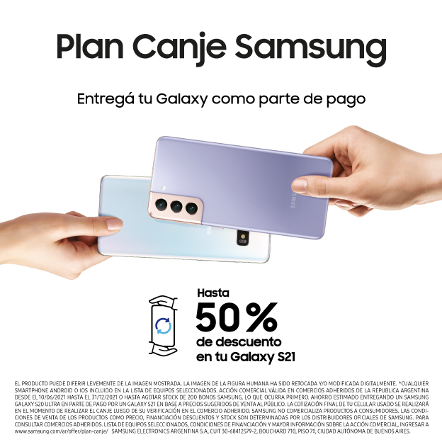 Plan Canje: celulares, tablets y televisores con hasta 50% de descuento